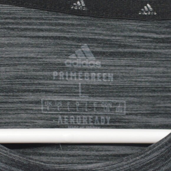 Mens Adidas Grey Shirt Size L (100% polyester) - Picture 3 of 4